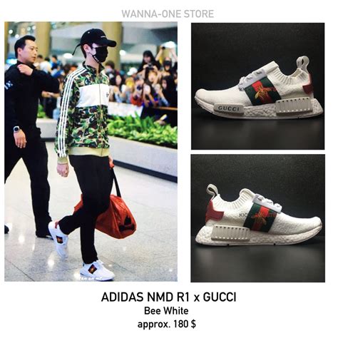 gucci nmd white bee|white Gucci bag.